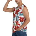 thumbnail image 3 of Daiia Lilies Flowers Printed Men's Tank Tops,Casual Soft Sleeveless Gym Muscle Shirts Bodybuilding Tee-Small, 3 of 8