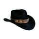 thumbnail image 2 of Sombrero de vaquero para mujeres y hombres, sombrero para el sol, para acampar, carnaval, accesorios de disfraz, viaje Negro, 2 of 8