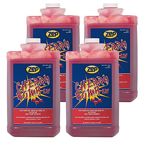 Zep Cherry Bomb LV Industrial Hand Cleaner Gel with Pumice - 1 Gal (Case of  4) - 329124 - Heavy-Duty Shop Grade Formula - Yahoo Shopping