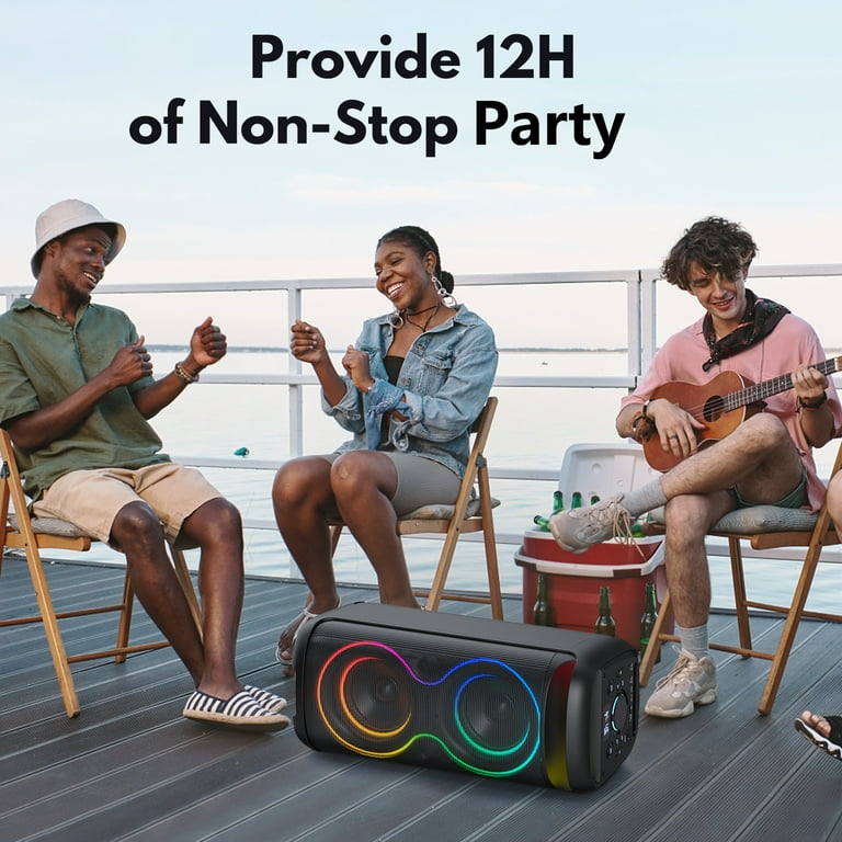 JYX Large Party Speaker, Portable Bluetooth Speaker with RGB Light, T20