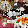 thumbnail image 5 of Efavormart 10 Pack | 9" Clear / Gold Swirl Rim Plastic Dinner Plates, Round Disposable Party Plates, 5 of 11