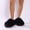Black, variant on Women Casual Winter Faux Shearling Mule Slippers, Thick Sole Cozy Indoor Outdoor Shoes, Soft Warm Cloud-Like Comfort Footwear for Relaxed Everyday Wear Blue