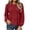 Red, variant on Hurxie Womens Puff Long Sleeve Babydoll Tops Summer Peplum Pleated T Shirts Casual Loose Fit Flowy Blouses Black,M