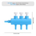 thumbnail image 4 of Spptty Aquarium Air Splitter, Plastic Aquarium Water Tube Volume Control Valve Connector Fish Tank Air Splitter Oxygen Pump Accessory,Fish Tank Distributor, 4 of 8