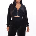 thumbnail image 7 of skpabo Velour Tracksuit Women 2 Piece Outfit Velvet Zipper Crop Hoodie and Sweatpants Y2K Sweatsuit Workout Sets Ladies Velour Tracksuits Sweatshirt Suits S-XXL, 7 of 7