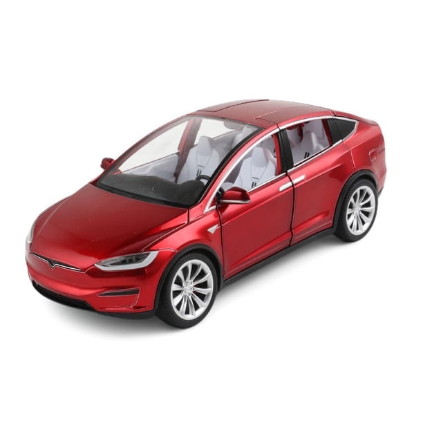 Modelo X Coche De Juguete 1/24 Diecast Modelo X Modelo De Coche Vehículos De Retroceso con Sonido Y Luz Puerta De Ala De Águila Modelo Grande X Modelo De Coche Fundido A Presión Juguete Adecuado para