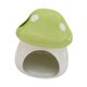 thumbnail image 4 of Adorable hábitat de cerámica con forma de hongo para hámsteres, cueva para animales pequeños. Verde, 4 of 9