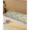 thumbnail image 6 of Green Palm Coastal Body Pillow Cover 20 x 60 Inch Decorative Pillow Cover Summer Tropical Botanical Tree Lumbar Pillowcase Seasonal Rectangle Cushion Case for Couch Sofa Bed Living Room, 6 of 7