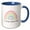 Blue/White, variant on 3drose, Te Quiero Mucho Mami - I Love You So Much - Spanish Love Cute Rainbow, 11oz Two-tone Green Mug