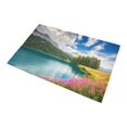 thumbnail image 2 of CADecor Fantastic View Of The Azure Pond Champfer Non-Slip Bath Mat Rug Bath Doormat Floor Rug 30x18 inches, 2 of 2