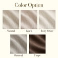 thumbnail image 3 of TURCURNO 96 Inch Linen Curtains, Memory Trained Pinch Pleat Light Filtering 8FT Length Privacy Drapes for Living Room Bedroom, Linen, 2 Panels, 3 of 4