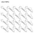 thumbnail image 1 of Fish Hook100PCS/Bag Stainless Steel Fish Stainless Steel Fishing Pin Fishing Tackle Tool Streamlined Design, 1 of 5