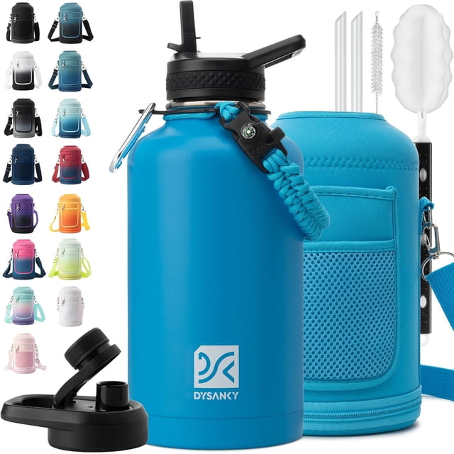 Biwat 2L Insulated Water Bottle 64 oz Multiple Insulation Vacuum Sealed Portable Sports Half Gallon Metal Water Jug for Outdoor Adventure, Gym, and Daily Use Leak Proof & Non-BPA 2 Liter