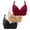 Red, variant on Seductiva Full Coverage Bras for Women Thin Laceless Comfortable Breathability Underwear Large Size Brater Buckle Female Bra V Neck Vest Bralette Wireless Bra
