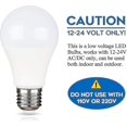 thumbnail image 3 of 12 V, E27, 9 W, blanco frío, 6000 K, equivalente a halógeno, 75 W, CA, CC, 12 V, 24 V, E27, paquete de 4 LED, 3 of 5