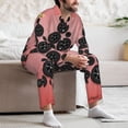 thumbnail image 7 of Lsque Happy New Year3 Pattern Long Sleeve Pajama Set for Men - Soft 2-Piece Sleepwear and Loungewear Set with Pockets, Comfy Nightwear-Medium, 7 of 7