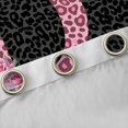 thumbnail image 4 of jejeloiu Leopard Monogrammed D Curtains Pack of 2 (42x84 Each),Chic Cheetah Print Curtains Blackout For Men Women, 4 of 6