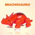 thumbnail image 2 of Orange Stretchable Dinosaur Figures With Suction Cups Play Set, 2 of 4