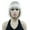 # 614 White Blonde, variant on Short Bob Wig with Flat Bangs for Lady Women, Straight Synthenic Wigs for Cosplay Daily Party, 8 inch, Dark Burgundy Red