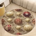 thumbnail image 6 of Christmas Balls Colorful Round Carpet Circle Rug Outdoor Patio Area Rug Washable Large Area Rugs Hallway Room Decor Fitness Mats, 6 of 8