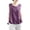 Purple, variant on Women's Linen Blend Sleeveless Tank Top, Solid Color Round Neck Slim Fit Versatile Summer Casual Wear Blue L/2