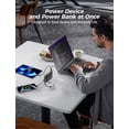 thumbnail image 3 of Power Bank, 50000 mAh Portable Charger with Built in Cable & Wall Plug, 22.5W Fast Charging, Travel Essential Battery Pack with LED Display compatible for iPhone/Android, Black, 3 of 7