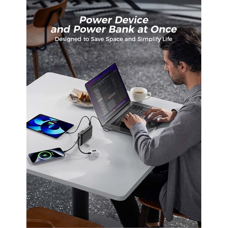 TRIGIZ 50000mAh Power Bank with Built-In Cables photo 4