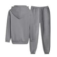 thumbnail image 5 of YDFCWXW Tracksuit set for Women Athletic 2 Piece Casual Zip up Full Hoodie Jogging Outfits 2025 Fall Dark Gray, M, 5 of 5
