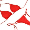 thumbnail image 1 of Women Swimwear Micro Bikini Set Tie Side G-String Thong Beach Swimsuit, 1 of 4