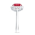 thumbnail image 3 of Rosec Jewels Certified Lab Grown Ruby Engagement Ring with Halo - Round Ruby Diamond Ring for Women (8 mm, AAAA Quality), 925 Sterling Silver, US 3.00, 3 of 8