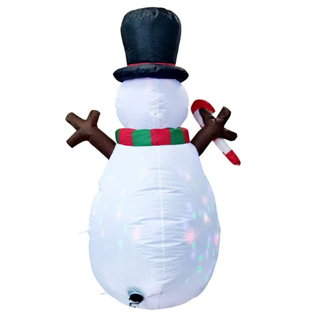 Muñeco de nieve inflable Bearachild Feliz Navidad 1,5 M decoraciones exteriores con luz LED