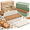 Green-White, variant on Easy-Release 11-Slot Silicone Bread Freezer Box with Dividers, Heavy-Duty Sourdough Bread Freezer Container with Flexible 1-Inch Slots for Homemade Artisan Slice