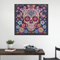 thumbnail image 5 of Punto de cruz - Taladro completo Calavera de colores Pintura de diamante en forma especial Decoración de punto de cruz DIY(DZ2004), 5 of 5