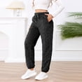 thumbnail image 7 of Women's Fuzzy Fleece Jogger Sweatpants Comfy Stretch High Waisted Workout Yoga Track Pants Casual Loose Drawstring Lounge Pajamas Trousers, 7 of 7