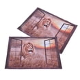 thumbnail image 3 of ESTINK 3D Window View Wall Decor,Lion Pattern Wallpaper,2pcs/set 3D Wall Sticker Window View Fade Resistance Lion Animal Pattern Window Wallpaper, 3 of 8