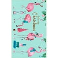 thumbnail image 6 of Mohawk Home Prismatic Merry Flamingos Light Blue Contemporary Theme Christmas Precision Printed Scatter, 1'6"x2'6", Blue, 6 of 10
