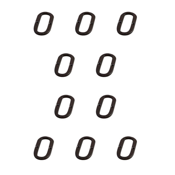 Advancent Letras de metal negro para puertas Fácil de instalar y decoración eficaz O confiable y duradera oh 10Conjunto