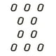 thumbnail image 1 of Advancent Letras de metal negro para puertas Fácil de instalar y decoración eficaz O confiable y duradera oh 10Conjunto, 1 of 6