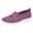 Purple, variant on ibiyuan Wide Toe Box Sneakers Women Adjustable Upper Women's Walking Shoes Knit Upper Embroidery Closed Toe on Womens Shoes Sneakers Classic Hands-Free Mary Jane Shoes Sock Shoe
