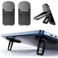 thumbnail image 1 of Mini Laptop Stand,Portable Foldable & Lightweight Ergonomic Riser with Ventilated Cooling,Fits 10-17.3 Inch Notebooks and Keyboards,Silver,Black, 1 of 5