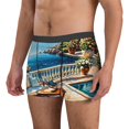 thumbnail image 5 of JUNZAN Coastal Style Garden Villa Mens Underwear Boxer Briefs for Men’s - Small, 5 of 5