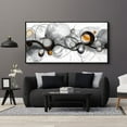 thumbnail image 5 of CDDposter Large Size Frame Wall Art for Living Room - Abstract Artwork Minimalist Painting Modern Black and White Canvas Picture Boho Gray Wall Art, 5 of 6