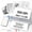 Gray, variant on HPRT 610Pro Portable Thermal Printer - 300DPI Wireless Bluetooth Inkless Printer for Travel, Office, and Home, Supports US Letter & A4