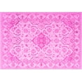 thumbnail image 1 of Ahgly Company Indoor Rectangle Abstract Pink Contemporary Area Rugs, 8' x 10', 1 of 4