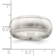 thumbnail image 3 of Chisel QSFB080-12 8 mm Sterling Silver Satin Band, Size 12, 3 of 6