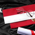 thumbnail image 3 of Emblem Monaco Flag Graduation Stole Graduate Shawl Sash Scraf Gift For Abroad Student International Study (Square), 3 of 6