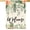 Spring Summer Green Eucalyptus, variant on Fall Thanksgiving Eucalyptus Floral Welcome Garden Flag 28 x 40 Inch Double Sided, Autumn Flower Burlap Large Yard House Flag Farmhouse Seasonal Holiday Patio Outdoor Outside Decoration