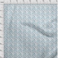 thumbnail image 4 of oneOone Cotton Cambric Turquoise Blue Fabric Floral Diy Clothing Quilting Fabric Print Fabric By Yard 56 Inch Wide, 4 of 4
