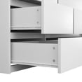 thumbnail image 6 of 72" Tall Wardrobe Closet,Wooden Wardrobe with 2 Doors & 6 Drawers,Modern Clothing Storage Cabinet with Storage Shelves,Hanging Rail for Bedroom,White, 6 of 8
