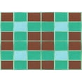 thumbnail image 1 of Ahgly Company Machine Washable Indoor Rectangle Transitional Turquoise Green Area Rugs, 2' x 3', 1 of 7